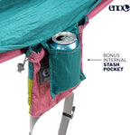 ENO, Eagles Nest Outfitters DoubleNest Lightweight Camping Hammock, 1 to 2 Person, Special Edition Colors, ATC