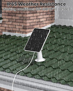 5W Solar Panel Charger Compatible with Arlo Essential 2K Outdoor Camera(2nd Gen)/Essential Outdoor XL(2nd Gen)/Essential Spotlight, IP65 Waterproof 10ft USB-C & Micro USB Cable & Wall Mount, 4 Pack