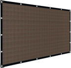 Mocha Sun Shade Cloth,Pergola Shade Cover with Reinforced Grommets,90% Shade Fabric Fence Privacy Screen Balcony,Pergola Shade Cover Canopy Garden Carport Porch Deck Patio Shade,10x20FT