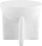 JONATHAN Y TBL1109B Brady 16.25" Minimalist Modern Drum Indoor/Outdoor Accent Table Contemporary, Mid-Century, Art Deco, Bohemian, Patio, Garden, Bathroom, Living Room, White Frosted