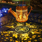 Solar Lanterns Outdoor Waterproof, Hummingbird Watering Can Garden Decor, Hanging Solar Path Lights Yard Art, Outside Patio Decoration Gardening Christmas Gift for Mom Grandma Women with Shepherd Hook