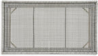Signature Design by Ashley Seton Creek Casual Resin Wicker Outdoor Coffee Table with Tempered Glass Tabletop, Light Gray & Light Brown