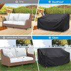 Heavy Duty Patio Sofa Cover Waterproof, Mrrihand 3-Seater Outdoor Sofa Loveseat - Image 6