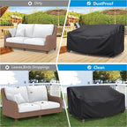 Mrrihand Heavy Duty Patio Sofa Cover Waterproof, 3-Seater Outdoor Sofa Loveseat - Image 5