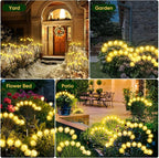 Solar Lights Outdoor 4 Pack 32 LED Solar Cloud Swaying Lights Garden Waterproof Outdoor Decor for Yard Patio & Pathway