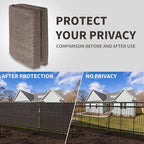 LOVE STORY Custom Size 3'x12' Brown Balcony Privacy Screen,UV Block Privacy Fence Screen,90% Shield for Outdoor Pool Garden Apartment Railing