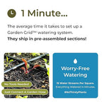 Garden Grid Watering System, 3x6 | Raised Garden Bed Drip Irrigation System - But Better | Pre-Assembled, Waters Every Plant Evenly, 2-Min Setup | Square Foot Gardening | US-Made | Standard 33.5"x66"