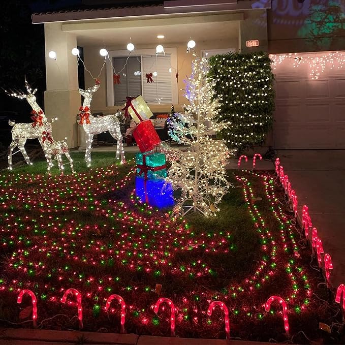 String Lights 165ft 500 LED Red Waterproof Outdoor