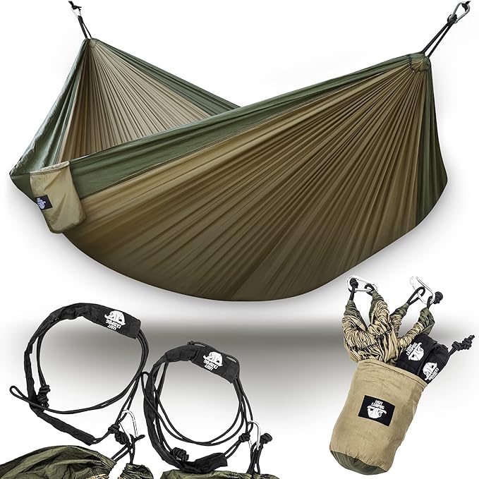 Legit 2 Person Camping Hammock - Double Tree Hammock - Portable & Heavy Duty - Perfect for Outdoor & Travel