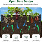Kesfitt Raised Garden Bed, Metal Galvanized Steel Oval Garden Bed 8x2x1.5 ft with 18-Inch Deep Open-Bottom Design for Outdoor Vegetable Gardening, Midnight Blue