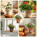 Sun Catcher Plant Hanger with Beads and Glass Crystal Beaded Plant Accessories for Indoor Home Rainbow Decor Pot Accessory(Flower Pot Not Included) (Heart)