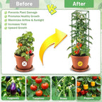 Legigo 6 Pack Square Tomato Cages for Garden- Up to 60 Inch Tomato Plant Support Stakes Cage, Heavy Duty Steel Tomato Trellis Garden Stakes for Raised Garden Bed Climbing Vegetables Cucumbers Flowers