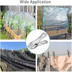 40 PCS Garden Clips, Greenhouse Clamps Made of Stainless Steel, Greenhouse Clips for Netting, Have a Strong Grip to Hold Down the Shade Cloth or Plant Cover on Garden Hoops