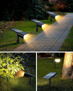 Solar Spot Lights Outdoor, Solar Lights Outdoor Waterproof IP65, 3 Brightness Modes Dusk to Dawn Landscape Spotlights for Yard Garden Pathway Tree Decoration, Warm White, 4 Pack