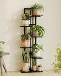 Bamworld Bamboo Plant Stand Indoor 6 Tiered Plant Shelf Outdoor Corner Plant Rack for Multiple Plants Flower Stand Plant Holder for Living Room Bedroom Balcony Patio Garden 48 Inch Black