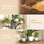 ikkle Plant Stand Indoor with Grow Lights, 64" Tall Plant Shelf, 9 Tiered Corner Plant Shelves for Indoor Plants Multiple, Large Flower Display Holder, Tree-Shaped Plant Rack for Home, Living Room, Patio Decor