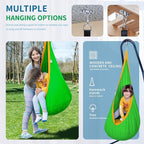 OUTREE Kids Pod Swing Seat, Cotton Child Hammock Swing Chair, Sensory Swing - Image 2