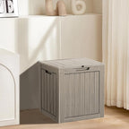 35 Gallon Resin Deck Box, Waterproof Outdoor Storage Bin - Image 9