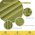 NICETOWN Fresh Green Blackout Curtains for Bedroom 72 Inches Long, Thermal Insulated Room Darkening Grommet Window Curtains for Living Room Nursery, 66 inch x 72 inche, 1 Panel