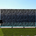 Garden Privacy Screen 74 x 47.2 Inch Black Metal Freestanding Divider