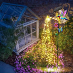 Solar Watering Can with Lights Outdoor Garden, 41in Large Hummingbird Garden Stake Lights, Waterproof Decoration for Yard Lawn Pathway, Gifts for Mom Grandma Women Birthday Gardening Gift
