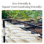 The Garden Grid | Drip Irrigation System for Garden Beds - But Better | Pre-Assembled, Waters Every Plant, 1-Minute Setup, Lasts 5-10x Longer Than Drip | USA-Made Quality | Size: 2x4 - Dims 22.5"x44"