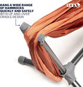 Hammock Stand, Charcoal Portable Hammock Chair Conversion with Carry Case