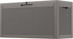 Outdoor Storage Box, 60 Gallon Outside Deck Box Waterproof, Resin Outdoor by NUNULAB