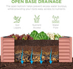 Best Choice Products 4x2x2ft Outdoor Metal Raised Garden Bed, Deep Root Box Planter for Vegetables, Flowers, Herbs, 119 Gallon Capacity, 100% Non Toxic Materials - Terracotta