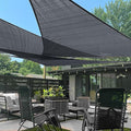 LOVE STORY Custom Size 6'x12'x13.4' Graphite Grey Sun Shade Sail Right Triangle Sunshade Fabric Awning Canopy for Patio Backyard Carport Pergola (Customized)