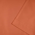Exclusive Home Cabana Solid Indoor/Outdoor Light Filtering Hook-and-Loop Tab Top Curtain Panel Pair, 54"x96", Mecca Orange