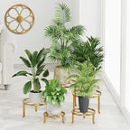5 Pack Metal Outdoor Plant Stand Heavy Duty Plant Pot Stands for Indoor and Outdoor Round Flower Pot Support Rack for Multiple Display Pot Rack