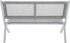 SAFAVIEH Outdoor Collection Kobina Grey Acacia Wood/Grey Rope Foldable Bench (Fully Assembled)