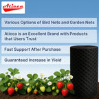 Heavy Duty Bird Netting for Garden Protection & Fruit Trees, 13x40 Ft with 10 Stakes – Black Anti-Bird Net for Poultry, Deer, & Squirrel Protection, Durable Nylon Mesh for Garden and Yard Use