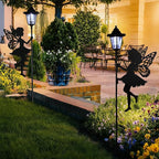 ZKLiLi Fairy Solar Garden Light,Outdoor Garden Fairy Decor Waterproof Large Hanging Lantern Decorations for Patio Yard Porch Lawn Pathway Statues Outdoor Decor Gifts（White Light）