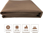 SCOCANOPY Replacement Gazebo Canopy for 10 x 12 Regency II Patio Gazebo Model L-GZ798PST,A101004104,A101004105,(Brown)