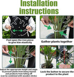 5PCS Monstera Plant Stem Support White - 11x9.4 inches, Durable Adjustable Leaf Supports for Indoor Plants, Fishbone Cactus Stake Holder for Garden Stability