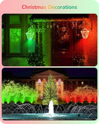 EDISHINE St.Patrick's Day/Easter Decorations PAR38 Red & Green LED Flood Light Bulbs Outdoor, Dimmable LED Light Bulb, 18W(120W Equivalent), Outdoor Weatherproof Light Bulb, E26 Base, 2 Pack