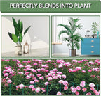 Joyhalo 12 Pack Tall Snake Plant Support Stakes for Indoor Plants 24 Inch, Peony Cages and Supports, Peony Cage with 15 Pcs Twist Ties, Monstera Plant Support for Plants Tomato, Hydrangea, Monstera