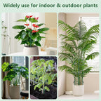 12 Pack Plant Support Stake Half Round Plant Support for Indoor Plants, Stackable 3 Tier Garden Flower Support, Plant Rings for Tomato,Monstera, Peony, Hydrangea, Climbing Plants
