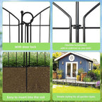 Decorative Garden Fence 40in x12ft, 5 Pack No Dig Fence Animal Barrier - Image 7