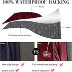 Sofa Covers, Stretch Outdoor Cushion Covers, Wine Red Polyester Spandex