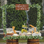 Artificial Greenery Garland, 5.9 Ft Eucalyptus and Boxwood Mix, Green