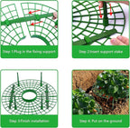 Iceyyyy 10 Pack Strawberry Plant Support - Large Size Strawberry Growing Racks - Strawberry Growing Frame for Keeping Garden Strawberry Clean