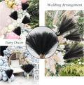 Artificial Pampas Grass Plumes, 50 Stems, 21.6 Inch, Black Faux Decor