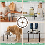5 Pack Heavy Duty Rustproof Iron Corner Flower Pot Stand Holder,Round Supports Display Rack Tiered Plant Stand, Pot Rack Shelf Indoor Multiple Plants