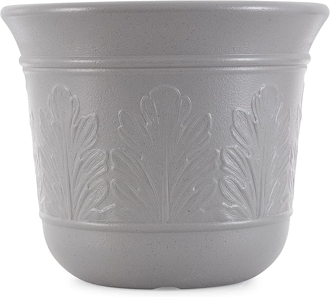Suncast 300 Foot Heavy Duty 5 Gallon Decorative Plastic Hose Pot for Expandable and Lightweight Hoses, Ideal for Garden, Patio and Backyard Use