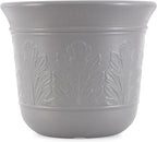 Suncast 300 Foot Heavy Duty 5 Gallon Decorative Plastic Hose Pot for Expandable and Lightweight Hoses, Ideal for Garden, Patio and Backyard Use