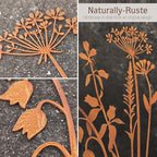 Metal Flowers for Outside,Decorative Garden Stakes,Flower Bed Decor Plant Stakes,Metal Art for Outside,Yard Art Outdoor for Lawn Yard, Walkway and Flower Garden