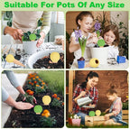 Self Watering Planter Insert Terracotta Watering Spikes Premium Plant Watering Devices Irrigation Dripper Self Watering Spikes Automatic Plant Accessories 4 Packs